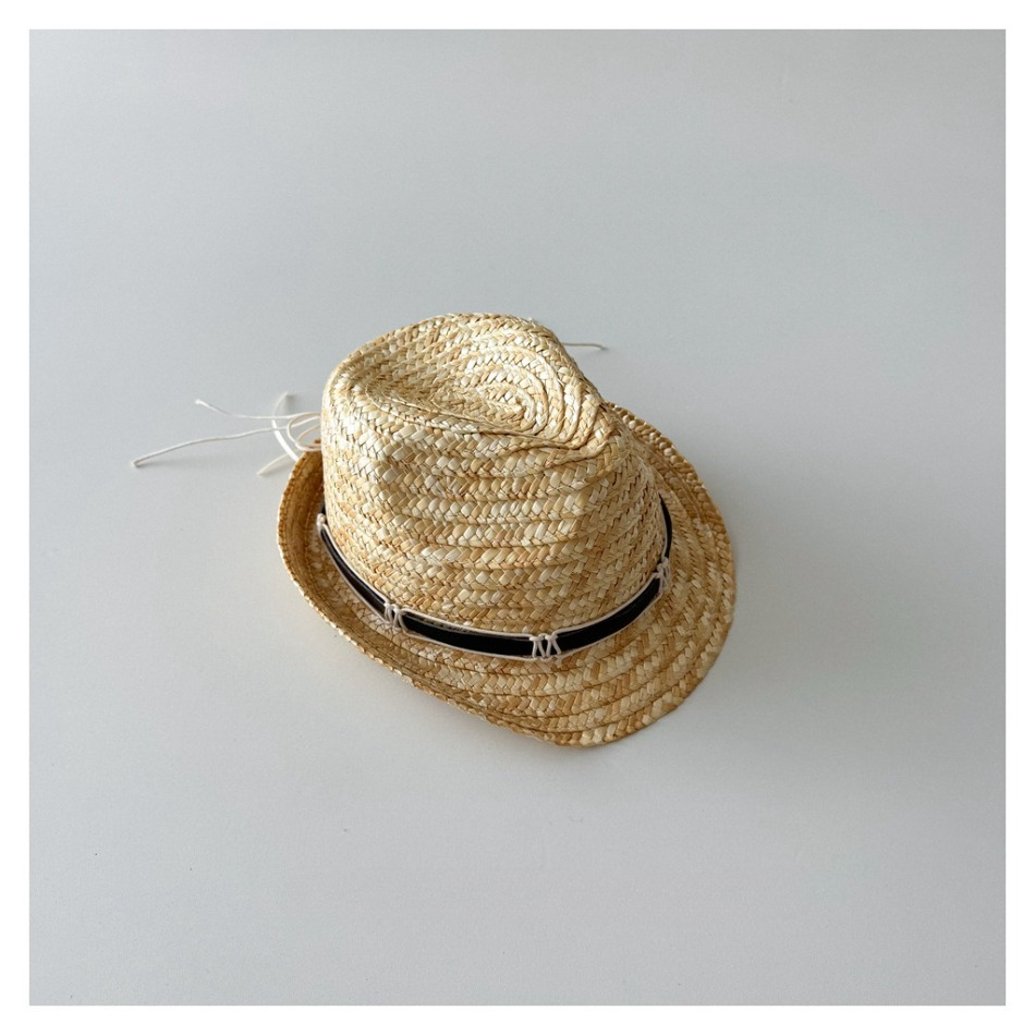 Kids Natural Straw Fedora Hat  - Kids Outdoor Hat avis et prix
