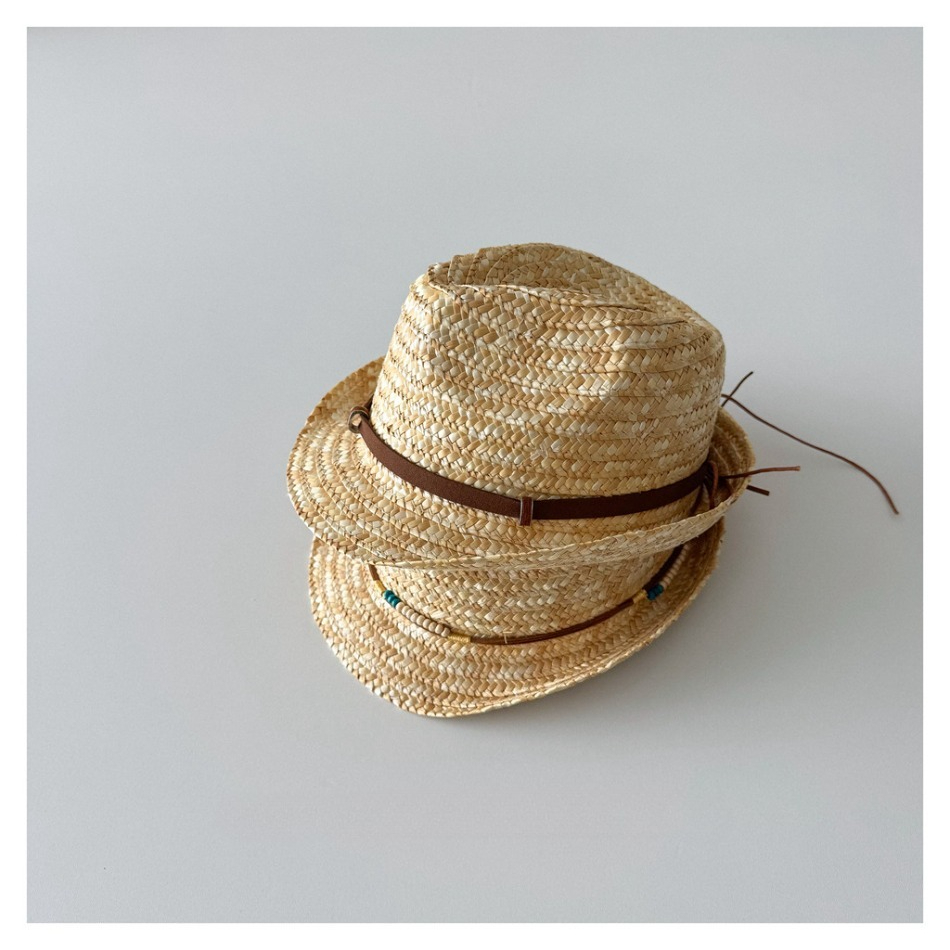 Kids Natural Straw Fedora Hat  - Kids Outdoor Hat avis et prix