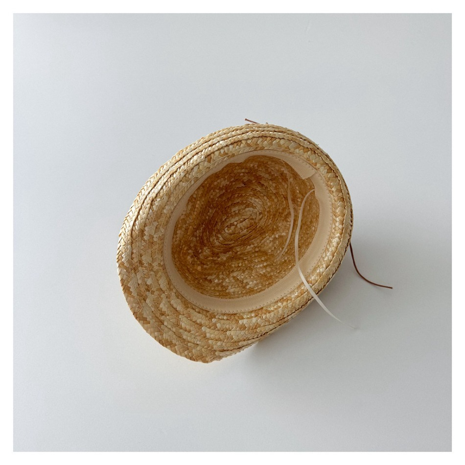 Kids Natural Straw Fedora Hat  - Kids Outdoor Hat avis et prix