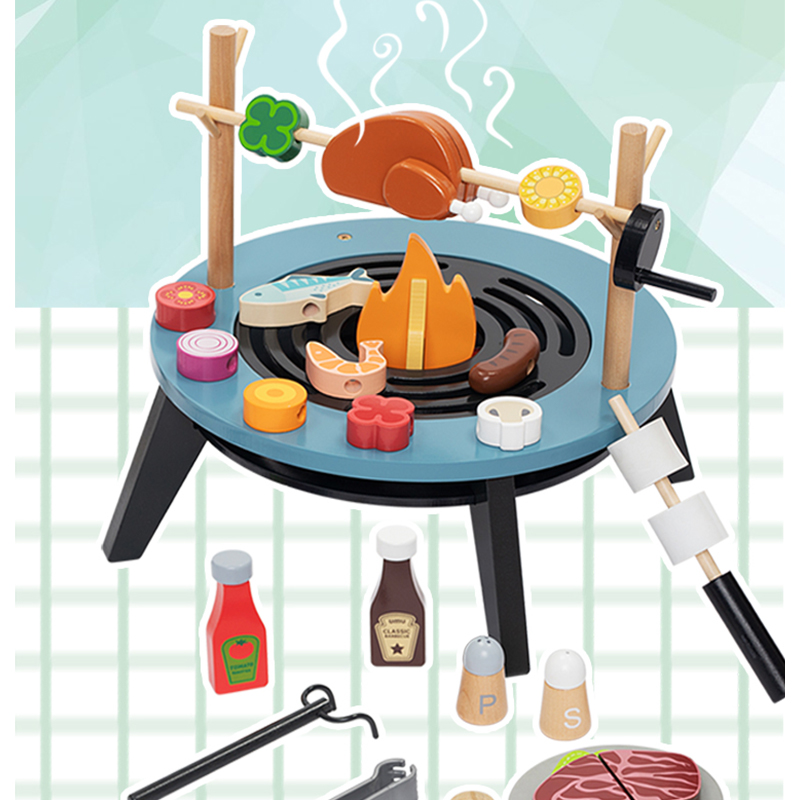 Wooden Barbecue Playset For Ki - Kids Outdoor Bbq avis et prix