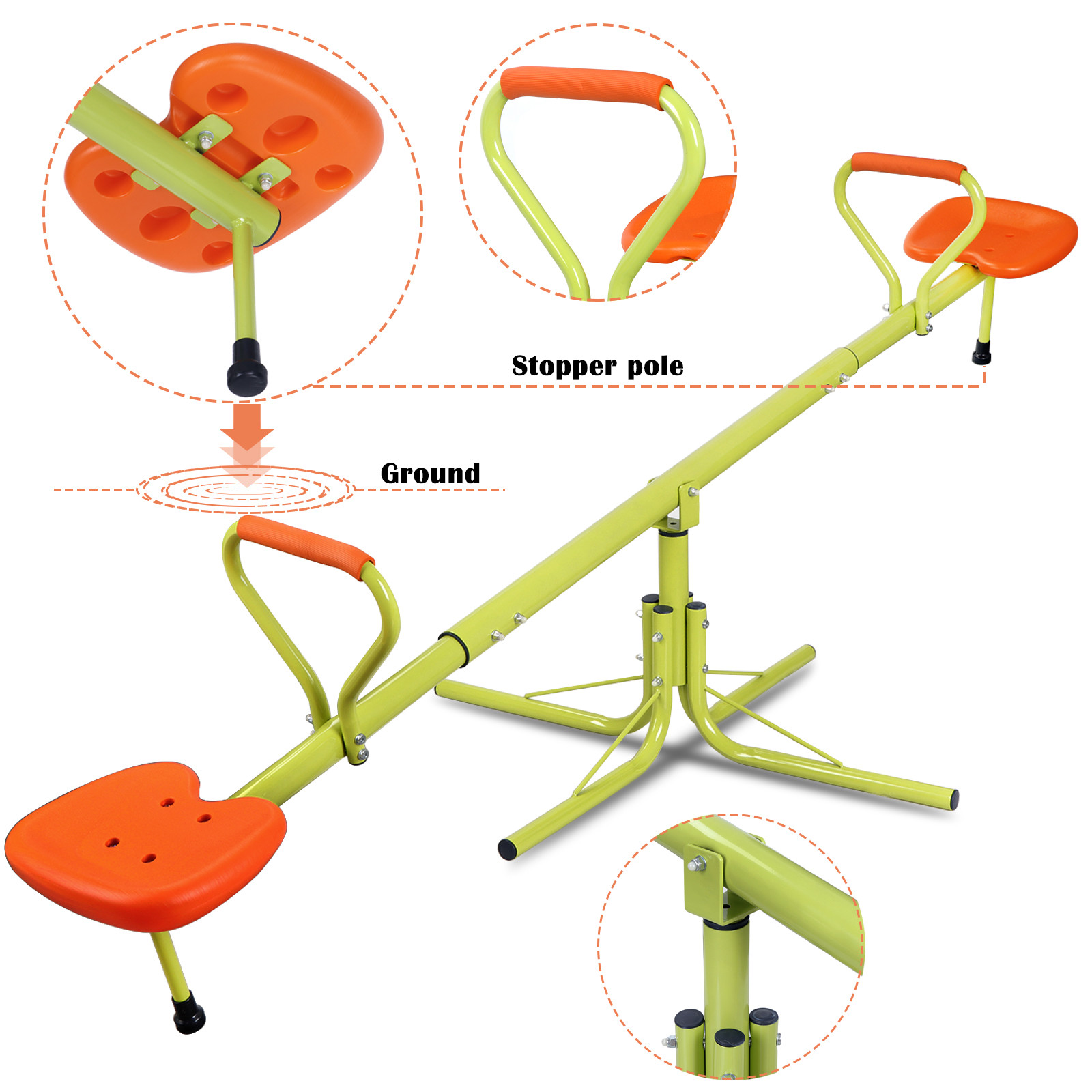 Rotation Outdoor Kids Seesaw 3 - Kids Outdoor Swing avis et prix