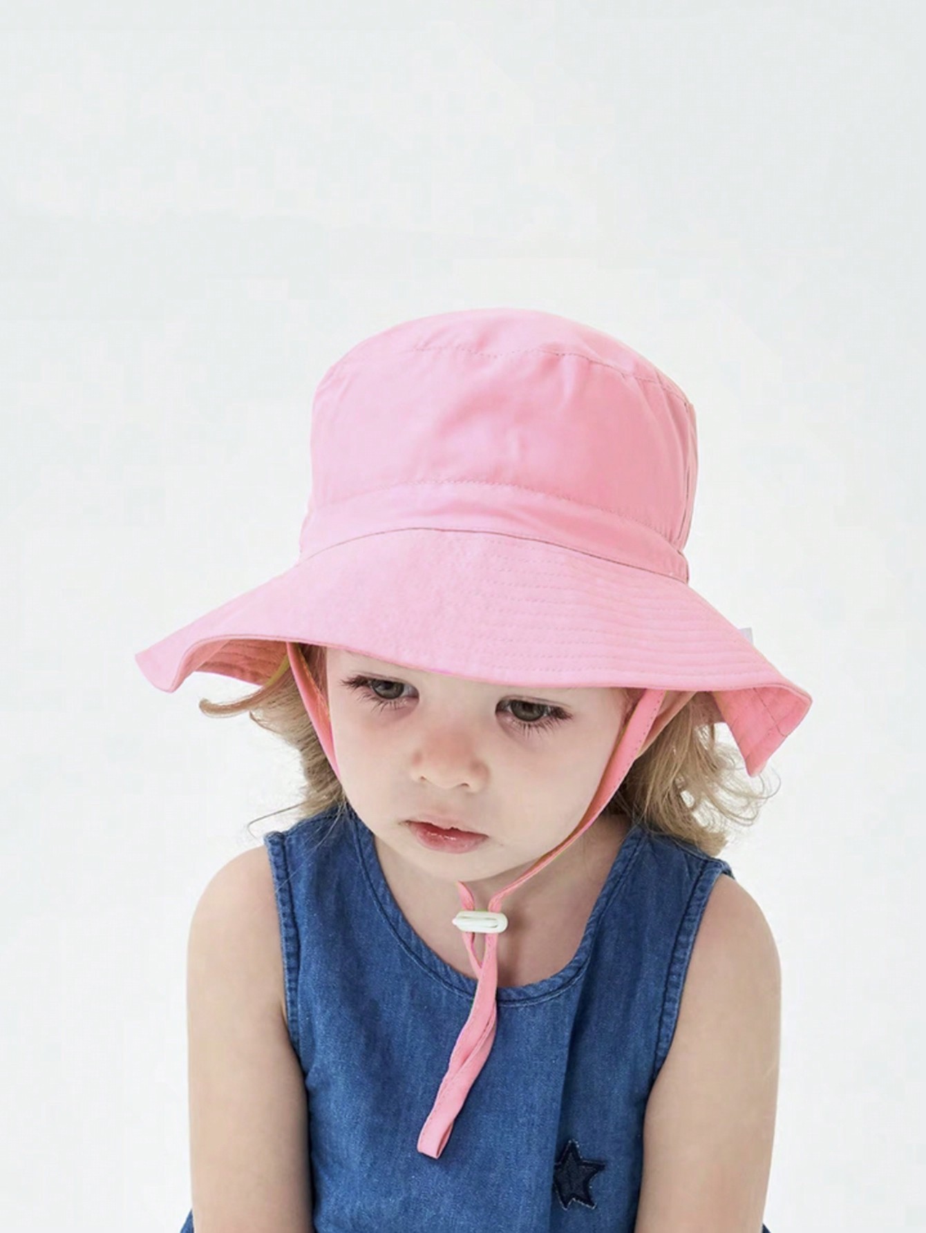 1pc Pink Flat Top Bucket Hat f - Kids Outdoor Hat avis et prix