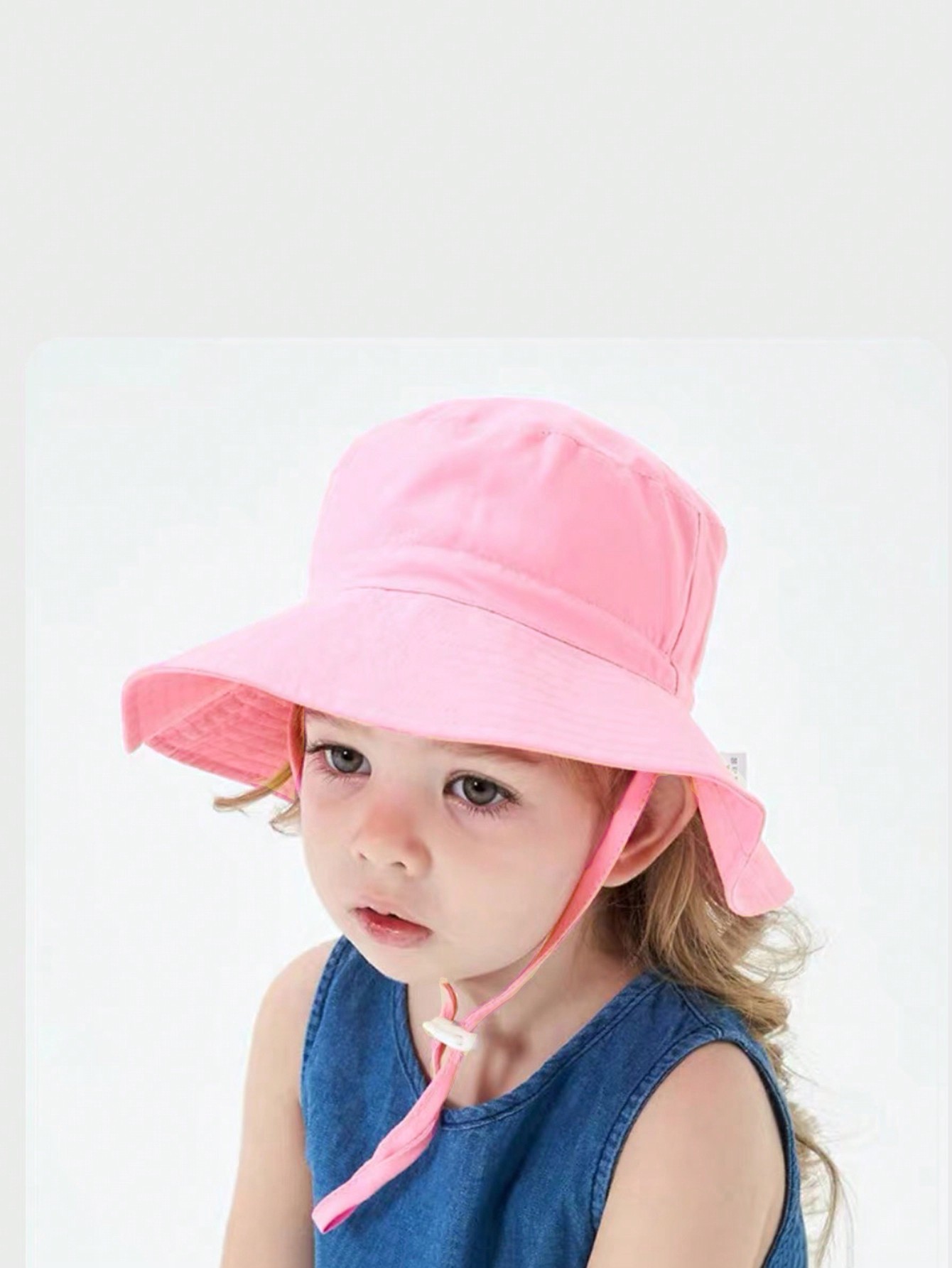 1pc Pink Flat Top Bucket Hat f - Kids Outdoor Hat avis et prix