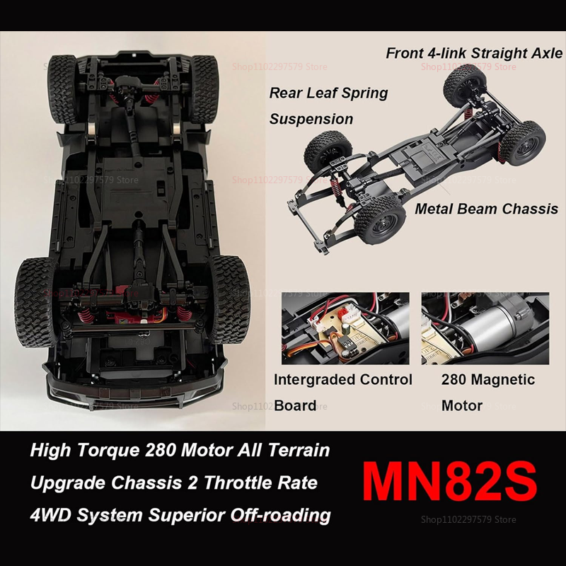 RC Crawler MN82S 1/12 Full Sca - Kids Outdoor Climbing Structure avis et prix