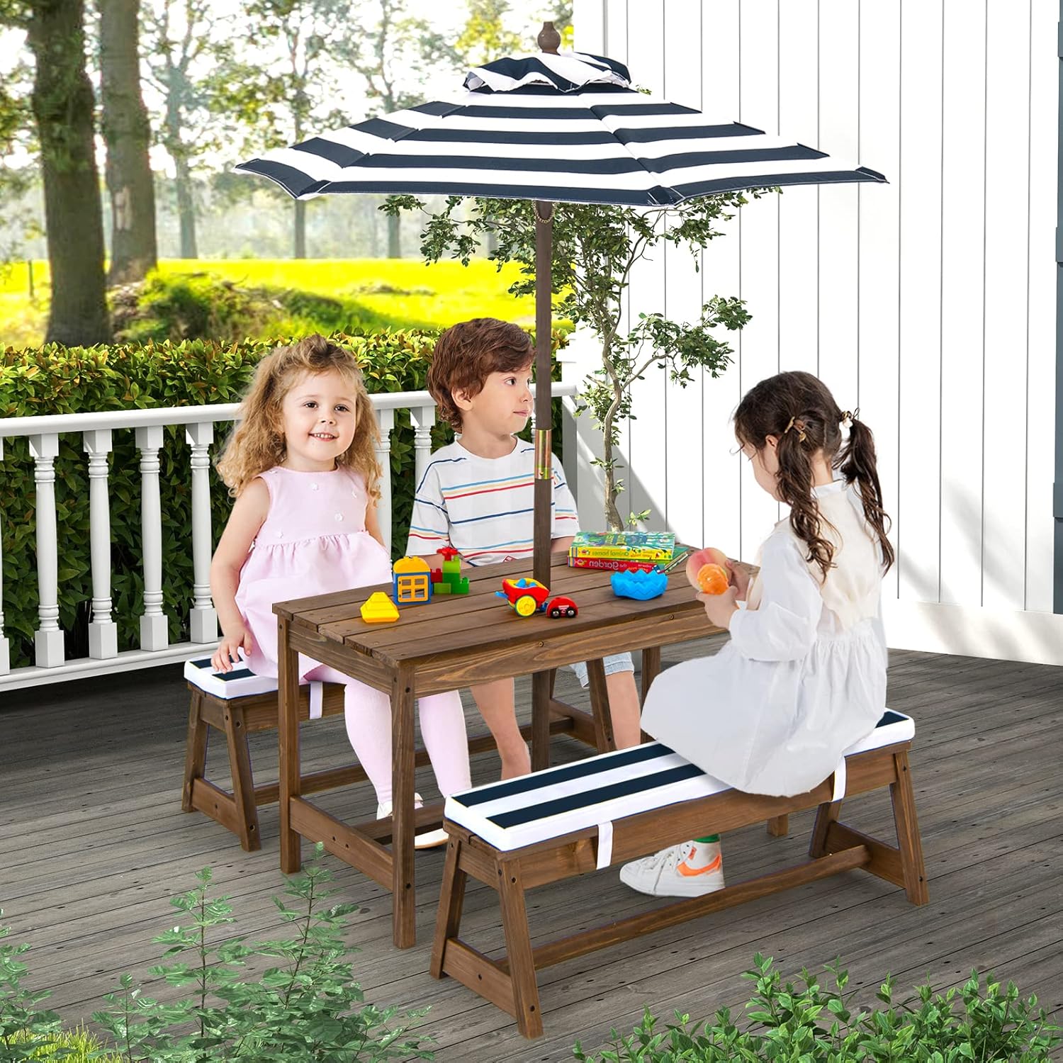 Height Adjustable Wooden Kids  - Kids Outdoor Furniture avis et prix