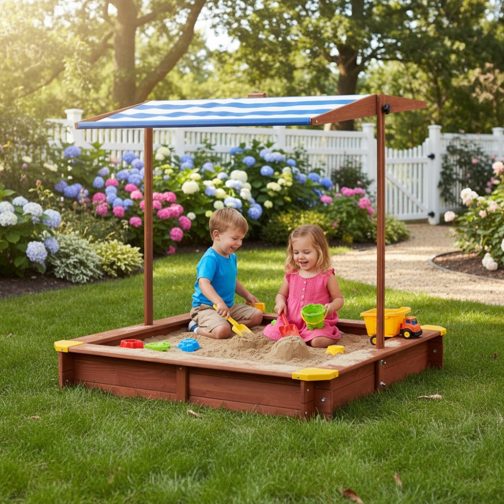 Wooden Kids Picnic Table, Sand - Kids Outdoor Water Table avis et prix