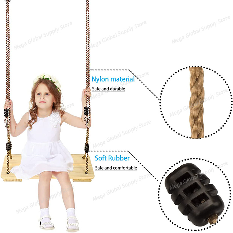Wood Swing for Kid Outdoor Han - Kids Outdoor Swing avis et prix