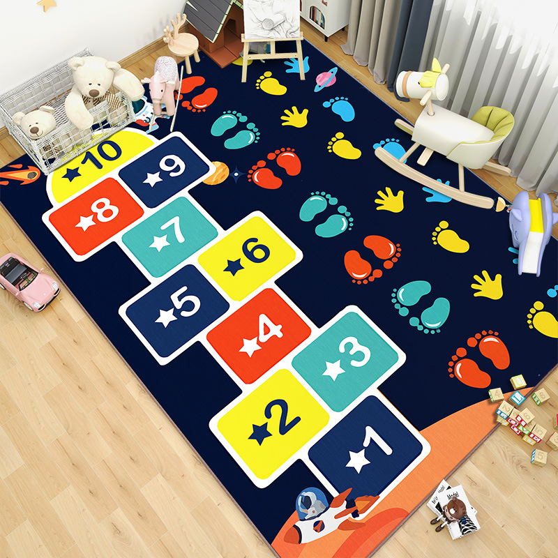 Pink Cartoon Living Room Carpe - Kids Outdoor Play Table avis et prix