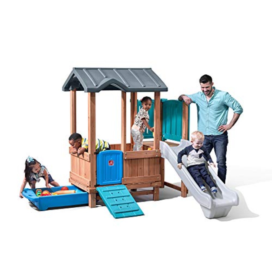 Woodland Adventure Playhouse & - Kids Outdoor Slide Set avis et prix
