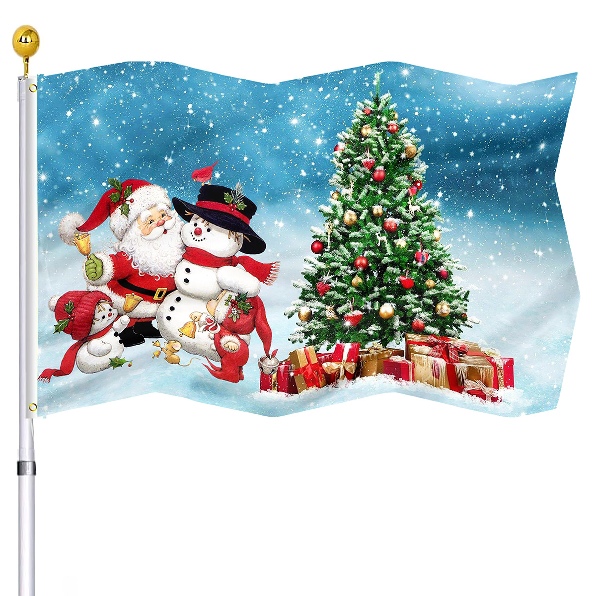 Christmas Flag Xmas Tree and S - Kids Outdoor Treehouse avis et prix