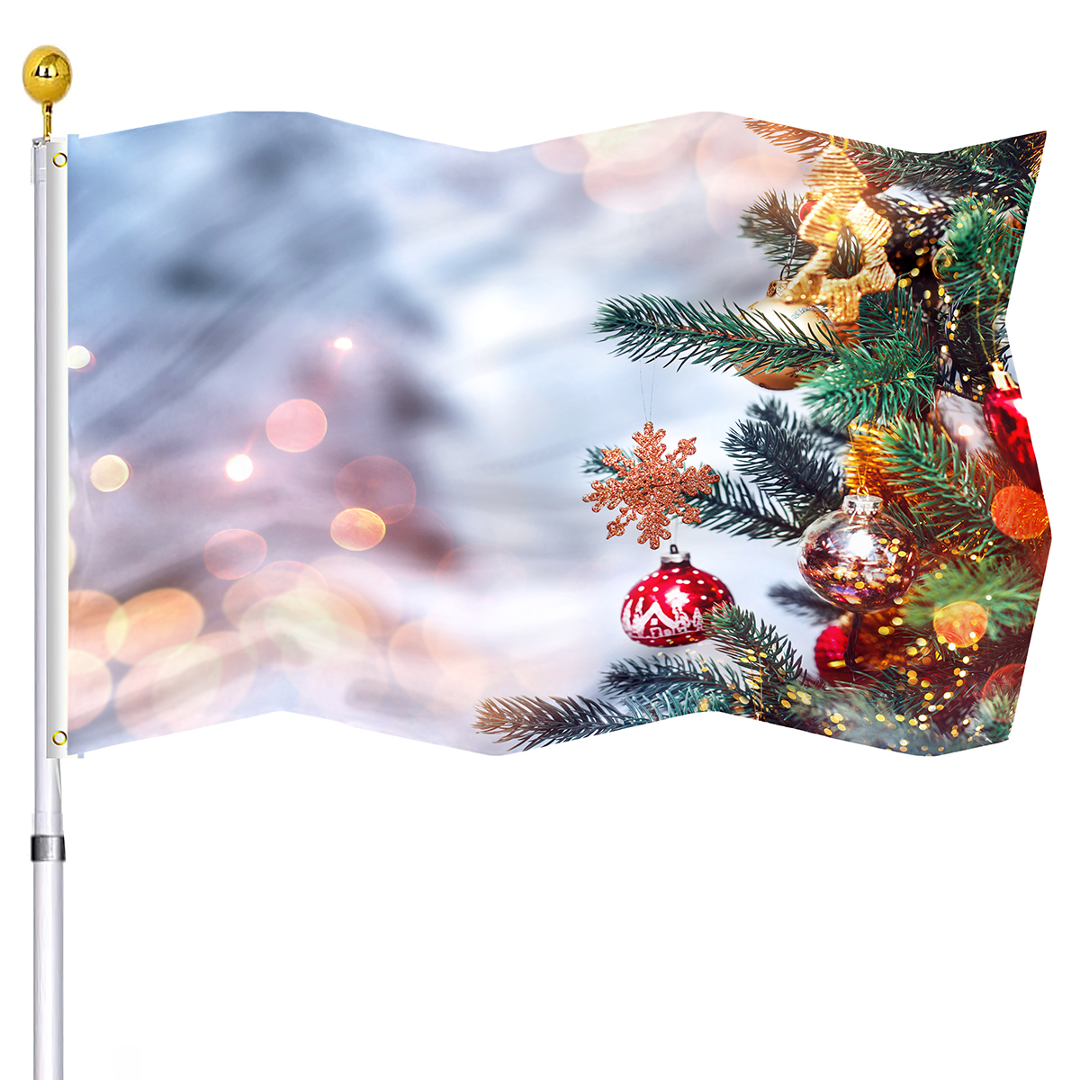 Christmas Flag Xmas Tree and S - Kids Outdoor Treehouse avis et prix
