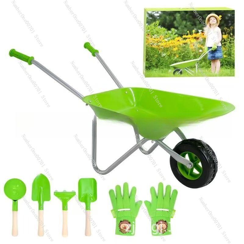 Kids Outdoor Wheelbarrow, Gree - Kids Outdoor Activity Toys avis et prix