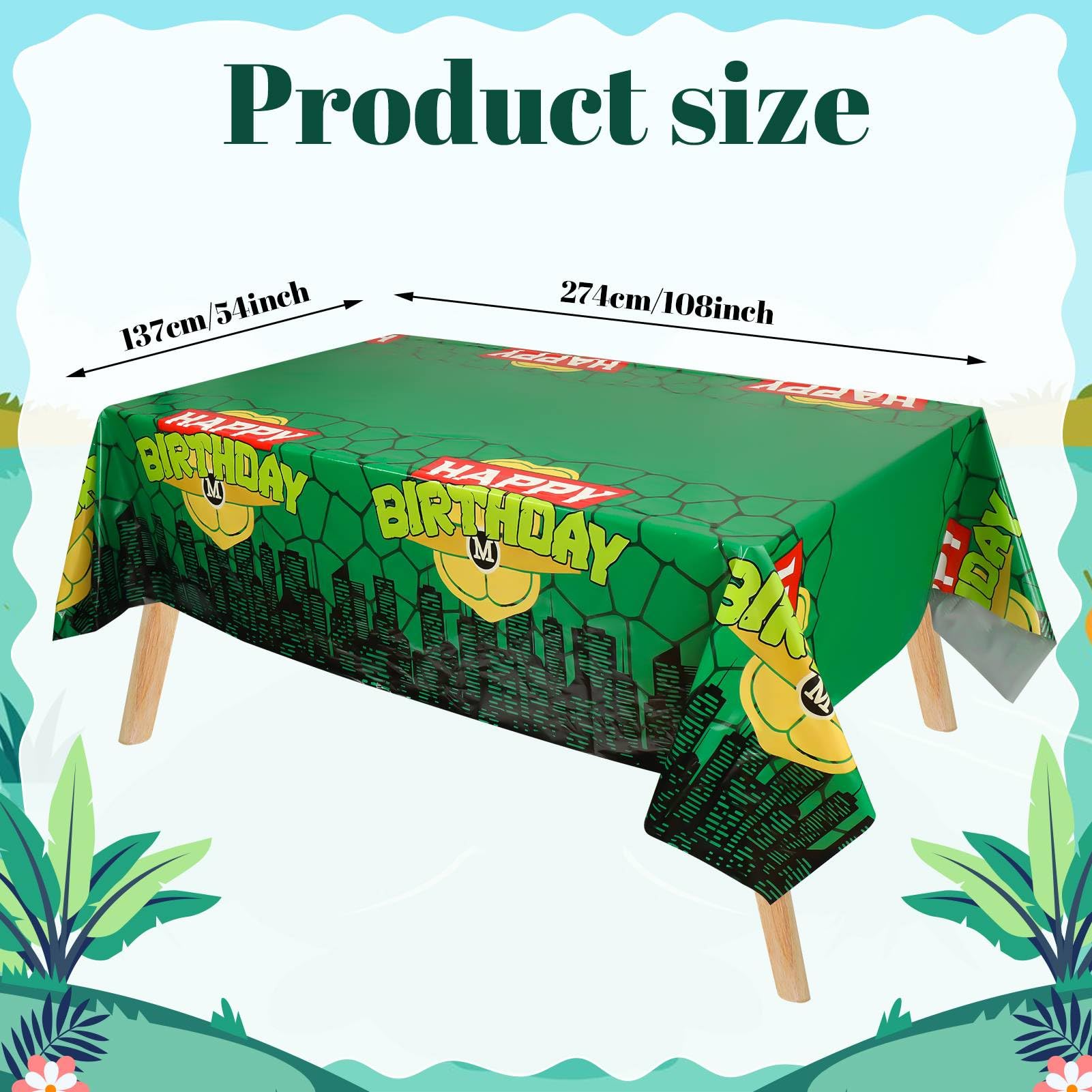 Ninja Turtle Tablecloth for Ki - Kids Outdoor Water Table avis et prix