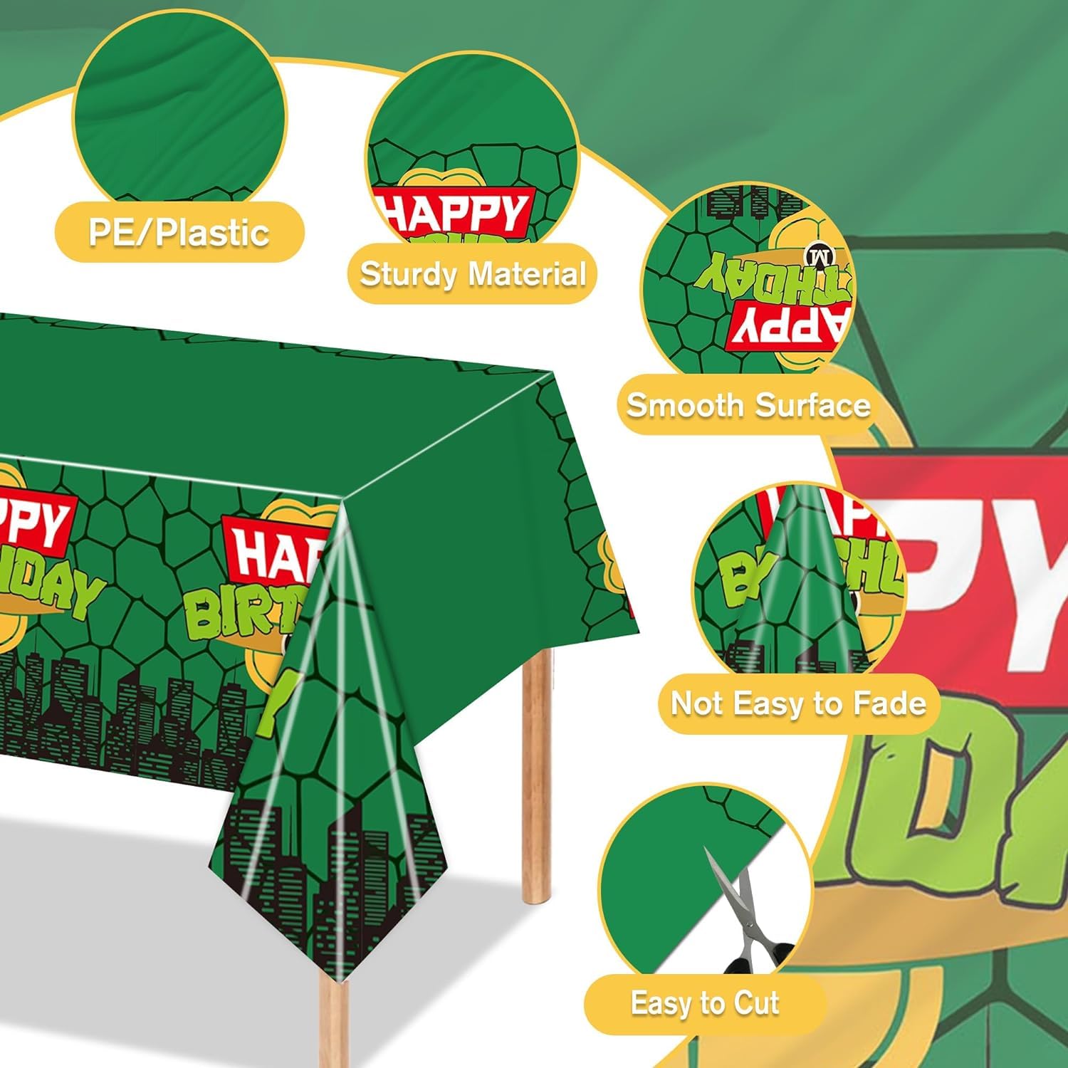 Ninja Turtle Tablecloth for Ki - Kids Outdoor Water Table avis et prix