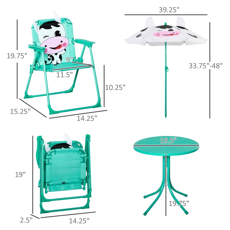 Outdoor Folding Kids Table and - Kids Outdoor Furniture avis et prix