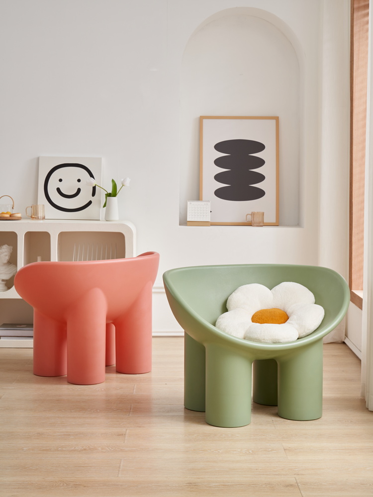 Scandinavian-Style Plastic Ele - Kids Outdoor Lounge Furniture avis et prix