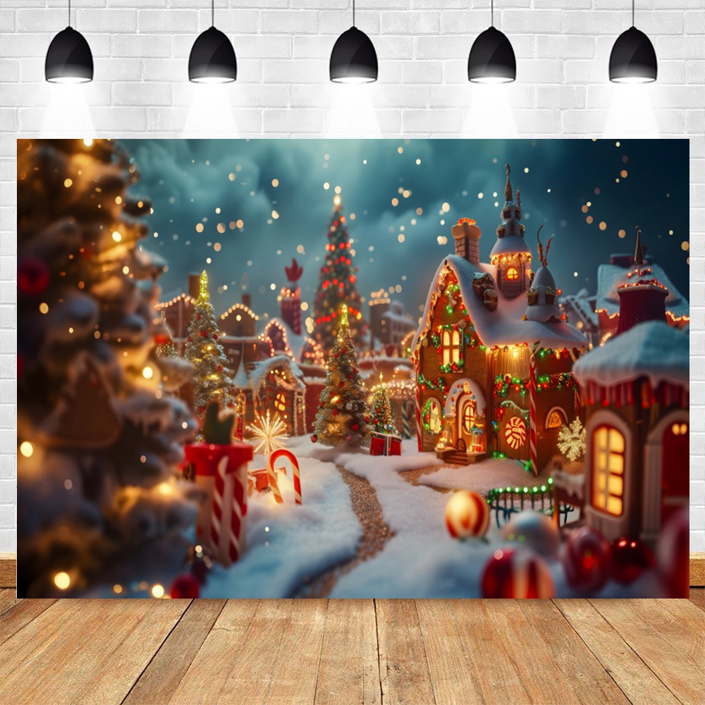 Winter Christmas Backdrop Outd - Kids Outdoor Treehouse avis et prix