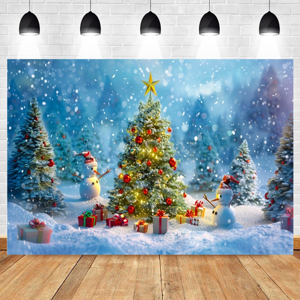 Winter Christmas Backdrop Outd - Kids Outdoor Treehouse avis et prix