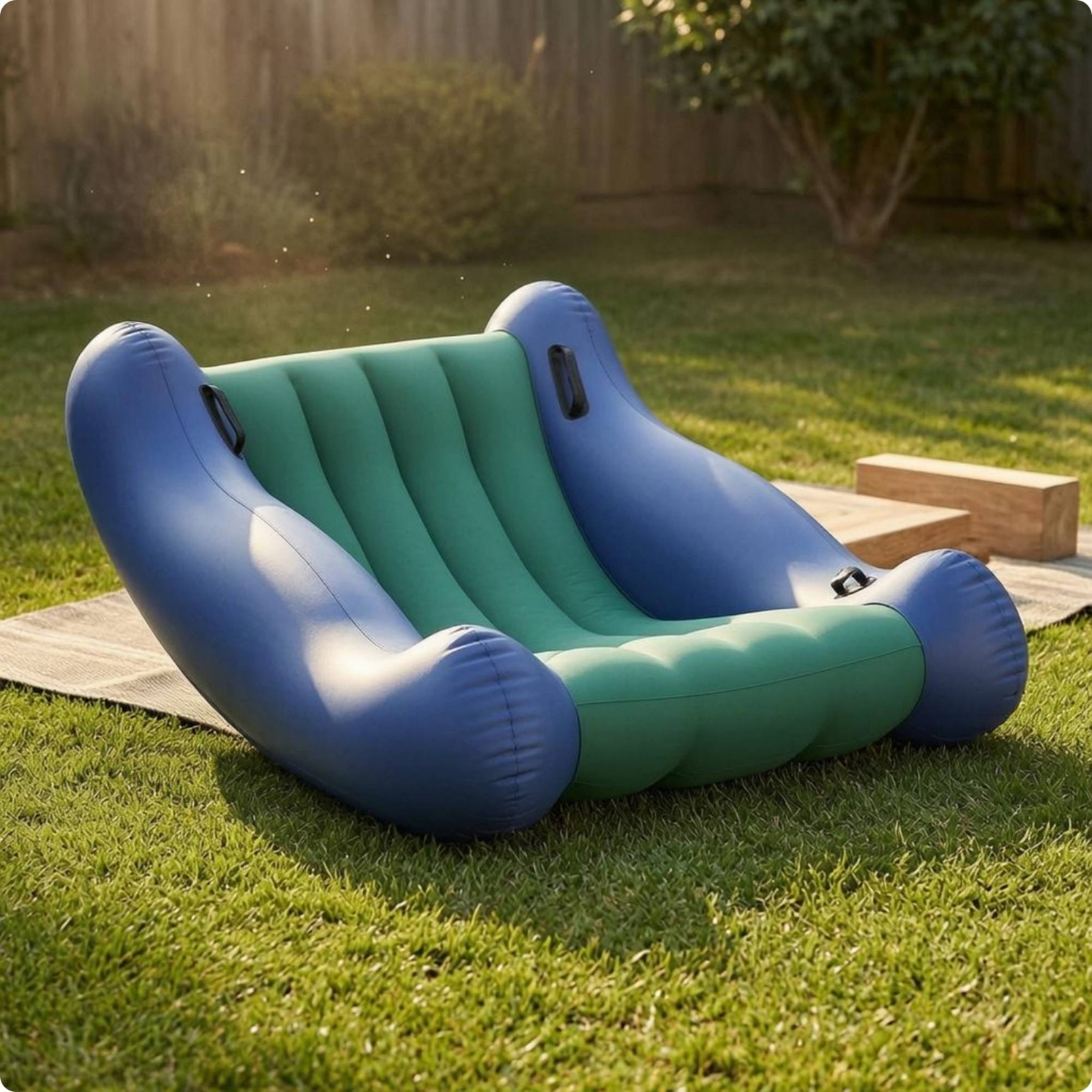 Inflatable Kids Sofa Ribbed Se - Kids Outdoor Lounge Furniture avis et prix