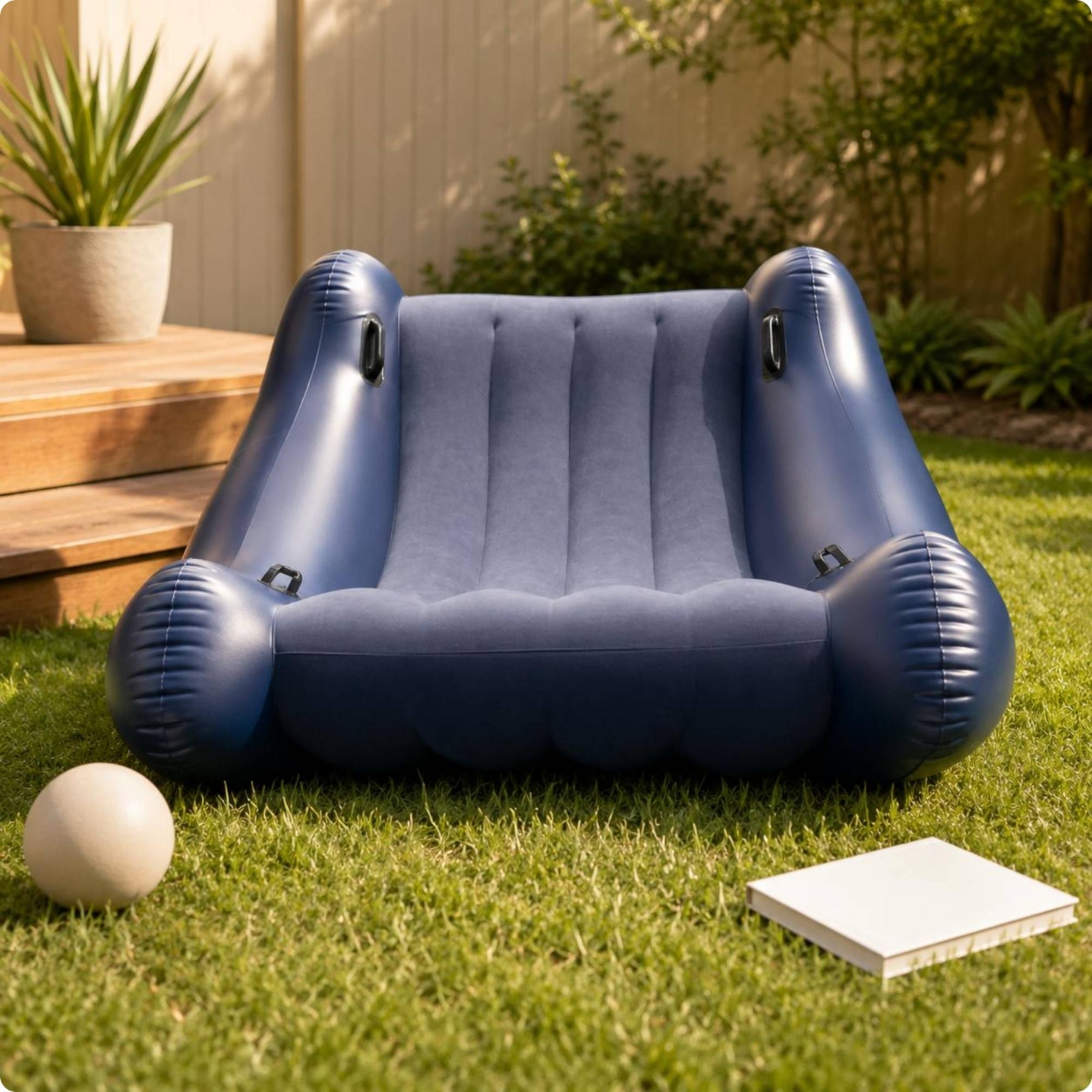 Inflatable Kids Sofa Ribbed Se - Kids Outdoor Lounge Furniture avis et prix