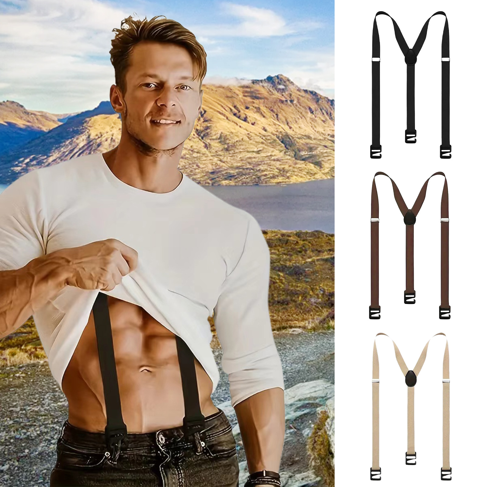 Premium Suspenders Clip-on Y-B - Kids Outdoor Climbing Structure avis et prix