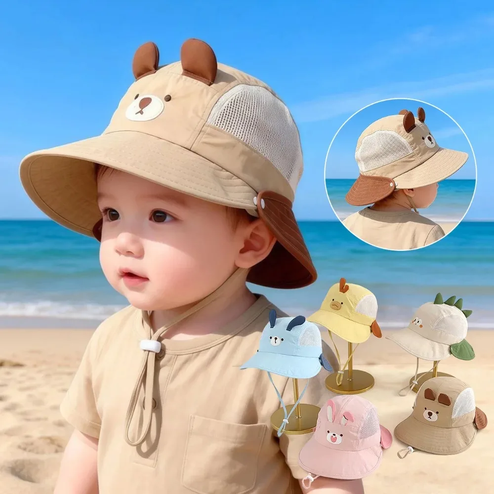 Cute Cartoon Baby Fisherman Ha - Kids Outdoor Hat avis et prix