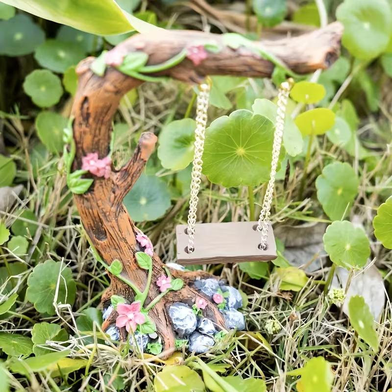 Miniature Fairy Garden Swing S - Kids Outdoor Fairy Garden avis et prix