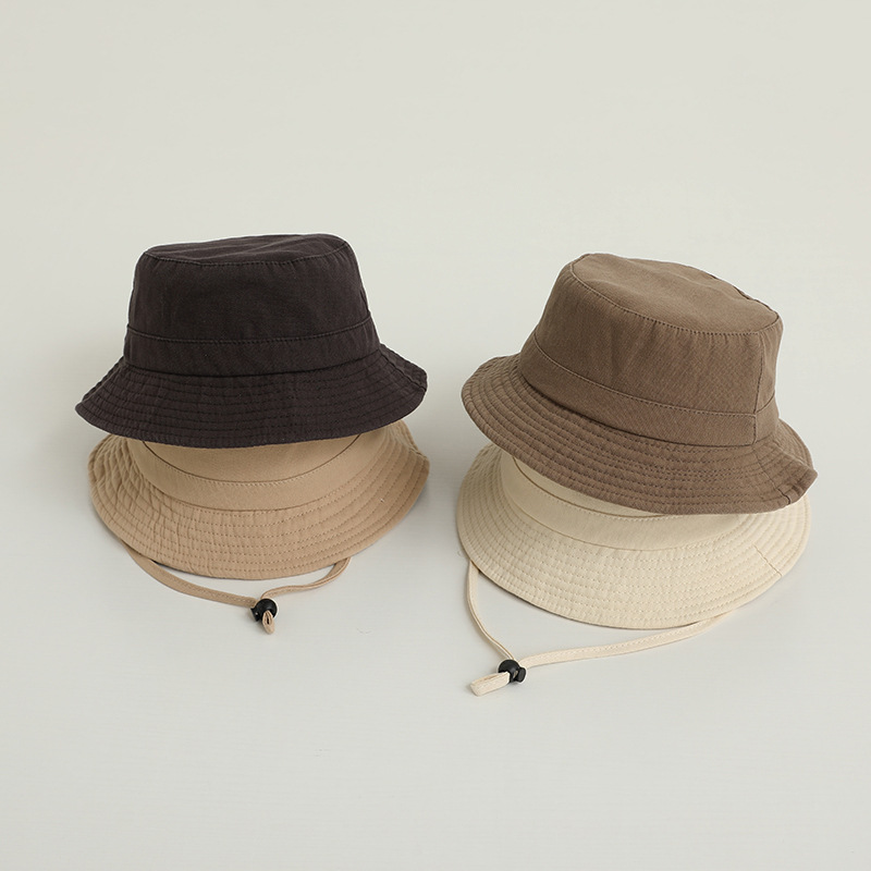 Solid Color Kids Bucket Hat Fa - Kids Outdoor Hat avis et prix