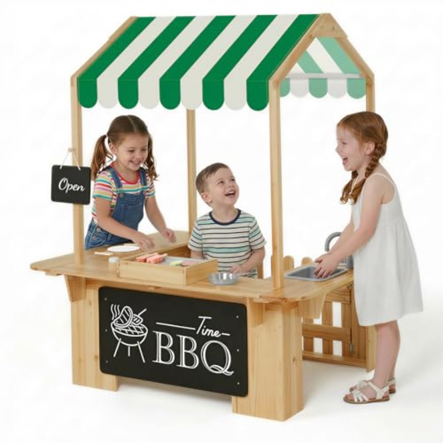 Outdoor playhouse mud kitchen  - Kids Outdoor Bbq avis et prix
