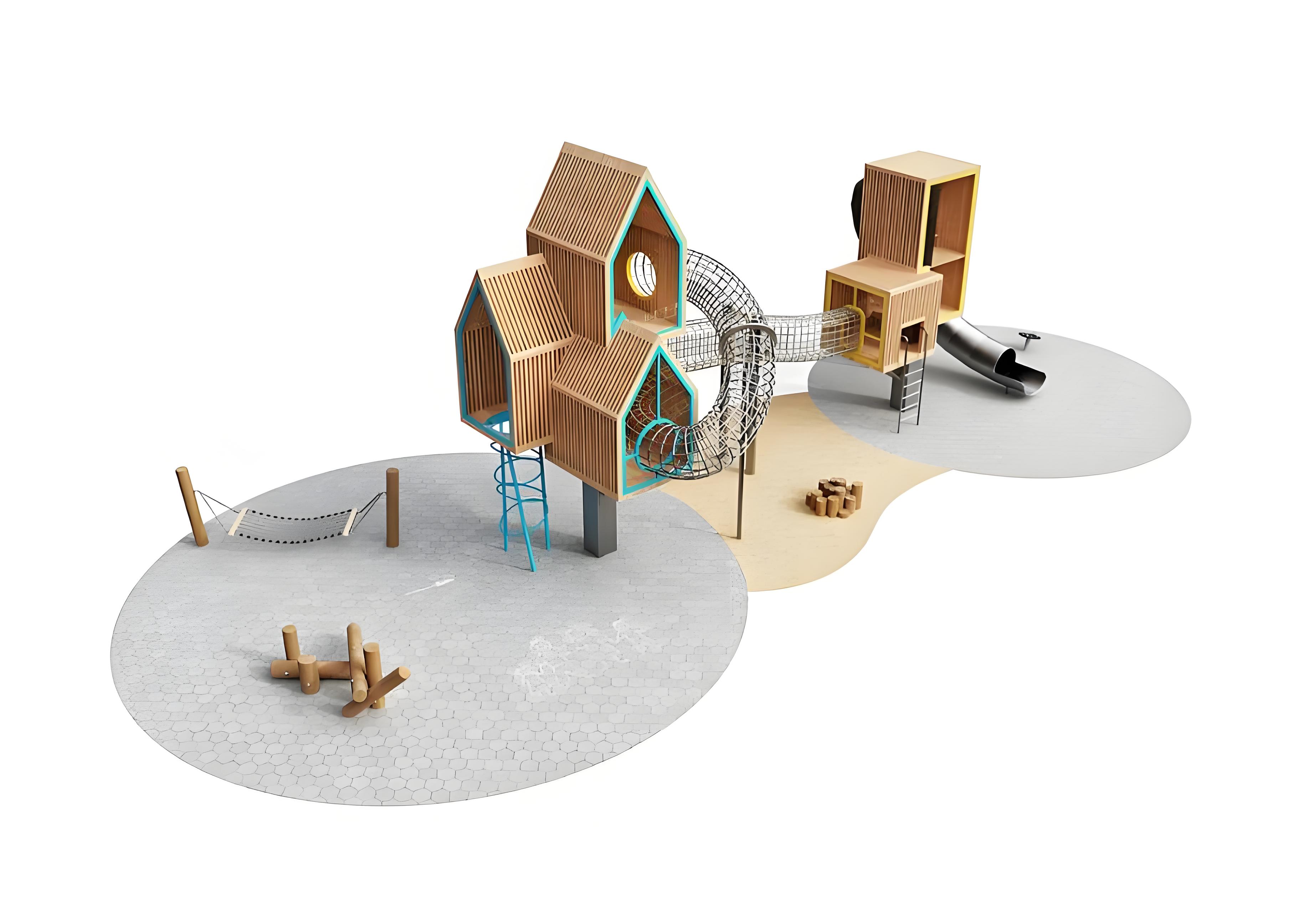 Custom Outdoor Amusement Park  - Kids Outdoor Treehouse avis et prix