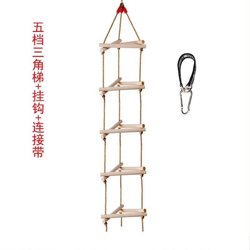 5 Rungs Single Head Wooden Tri - Kids Outdoor Swing avis et prix