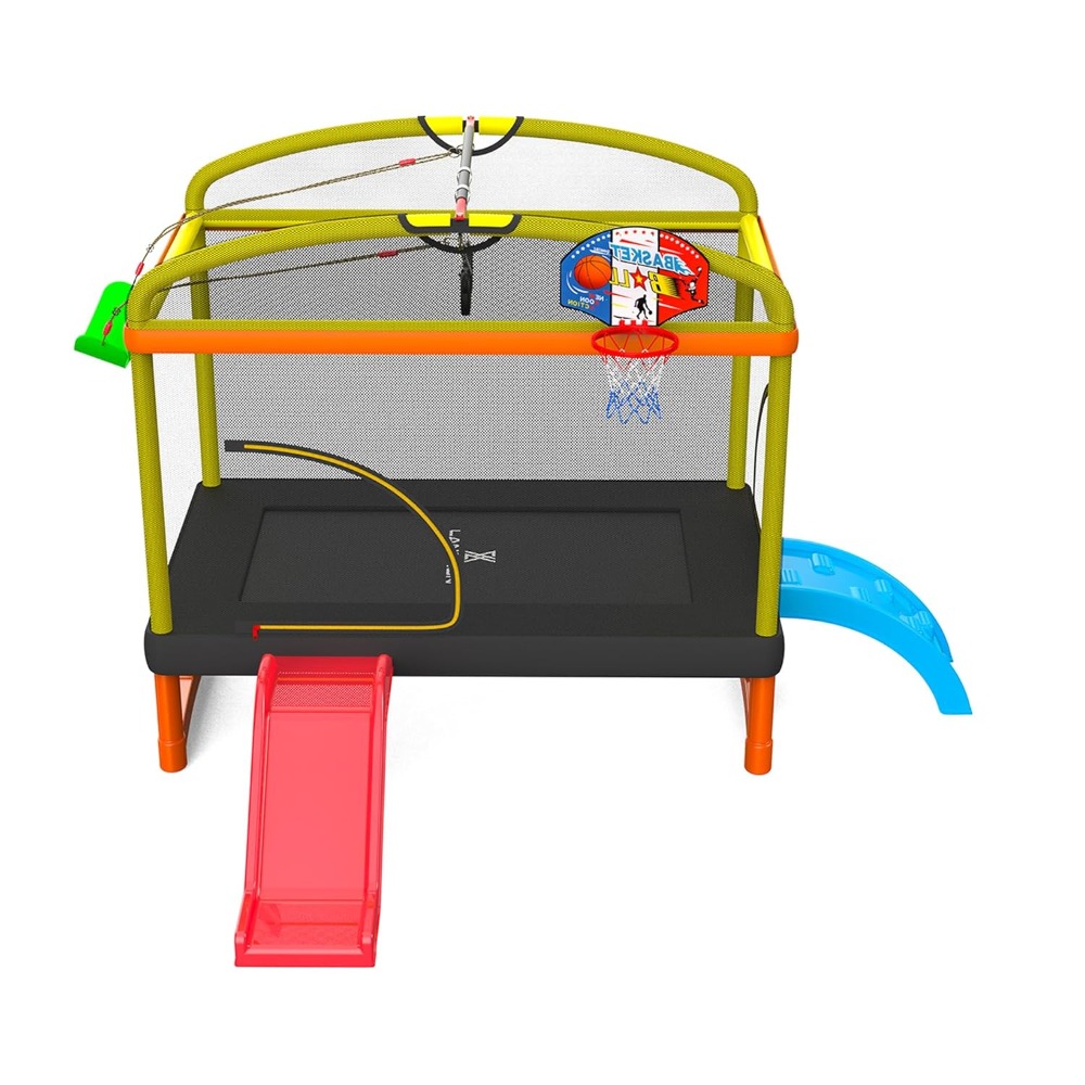 6.5Ft 7-in-1 Rectangle Trampol - Kids Outdoor Furniture avis et prix