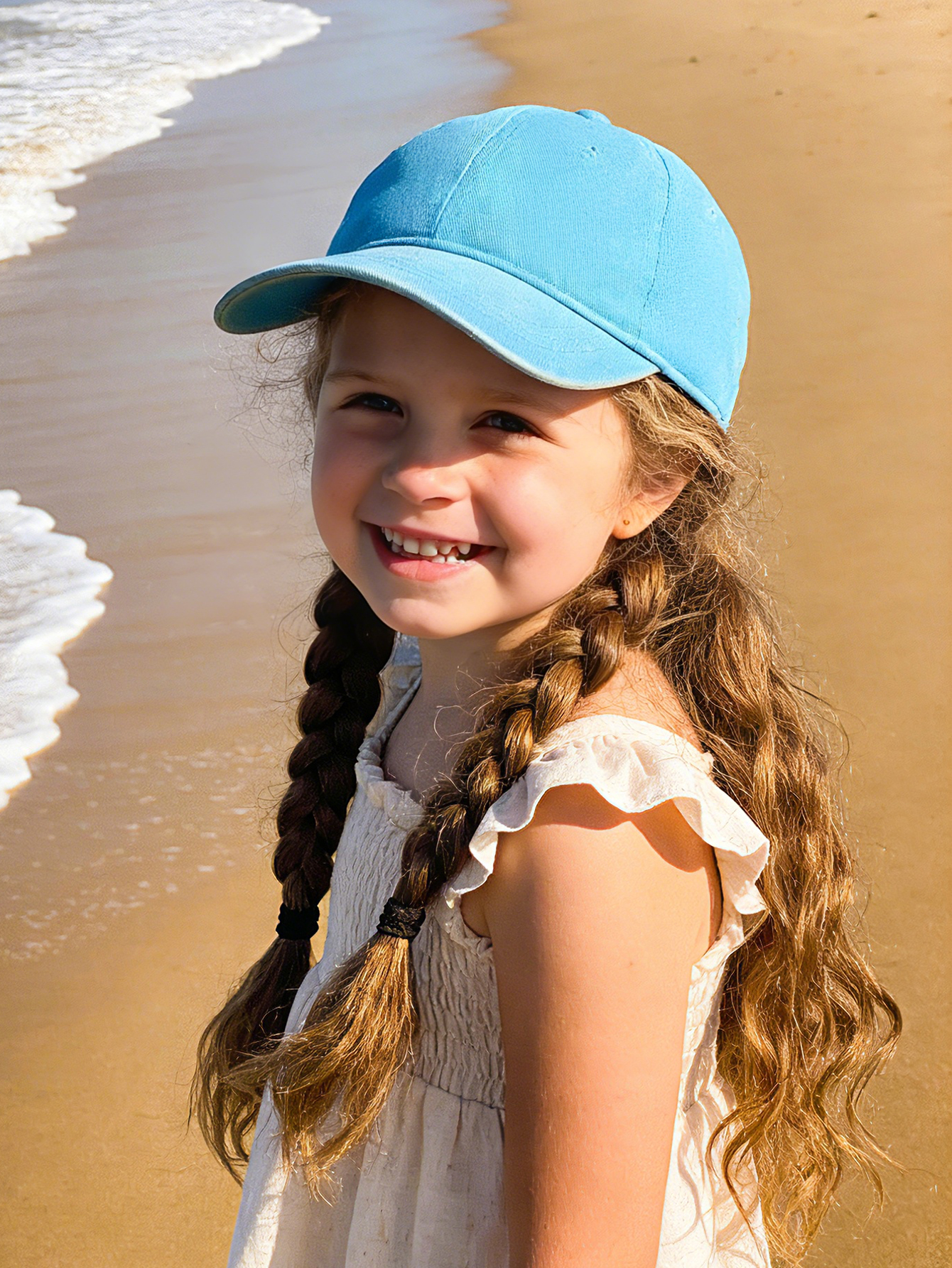 1pc Kids Solid color Baseball  - Kids Outdoor Hat avis et prix