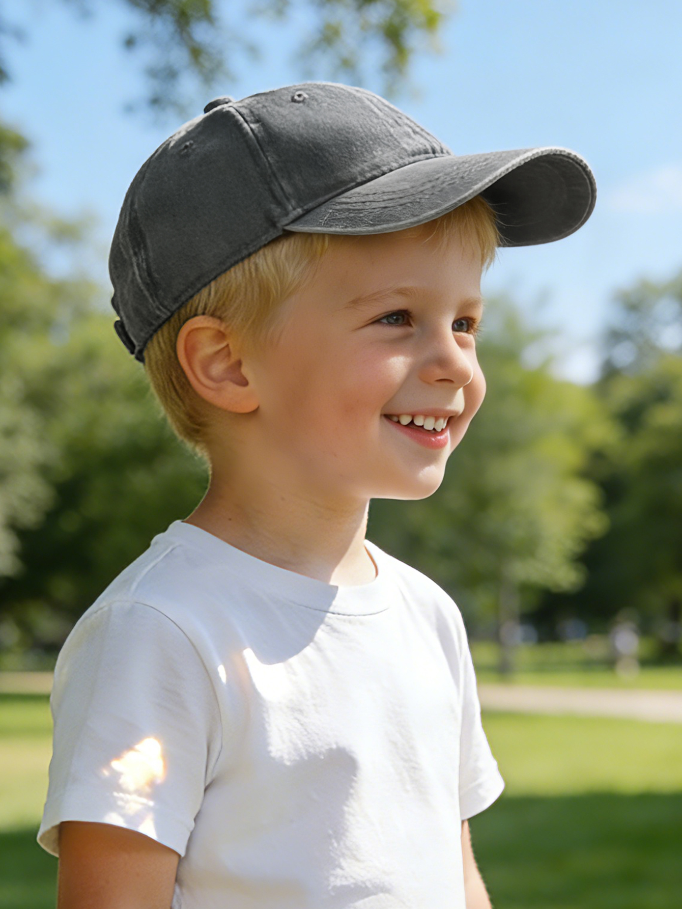 1pc Kids Solid color Baseball  - Kids Outdoor Hat avis et prix