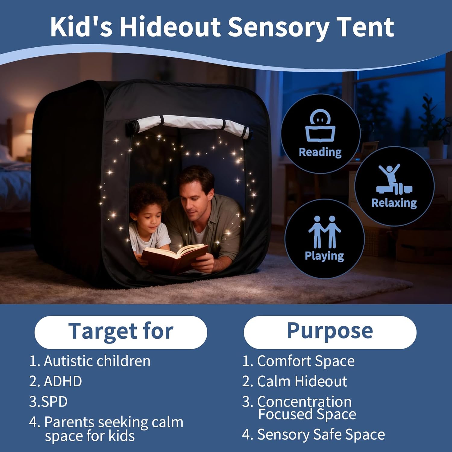 Sensory Tent for Kids 37.4 in  - Kids Outdoor Play Table avis et prix
