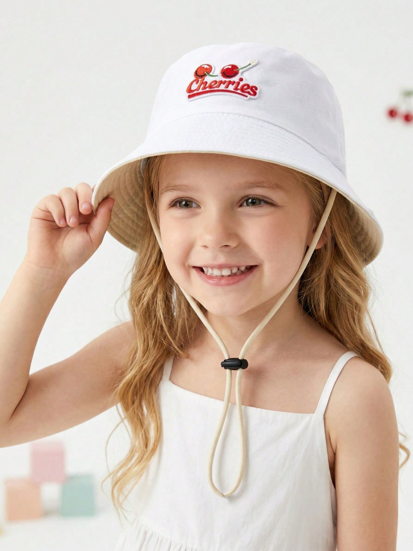 1Pc 2-6Y Kids Red Cherry Fishe - Kids Outdoor Hat avis et prix