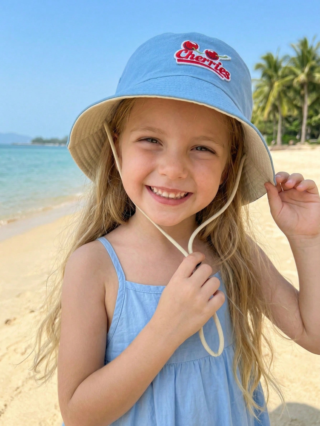 1Pc 2-6Y Kids Red Cherry Fishe - Kids Outdoor Hat avis et prix